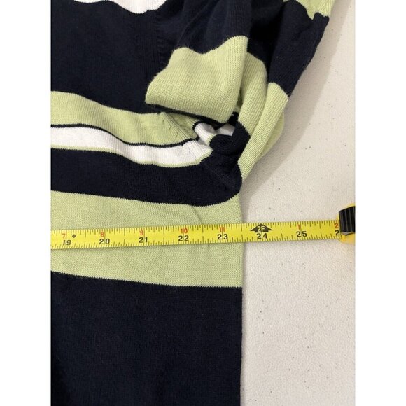 Nautica Vintage Sweater  Striped Mens XL  Crew Neck Preppy - Picture 7 of 10